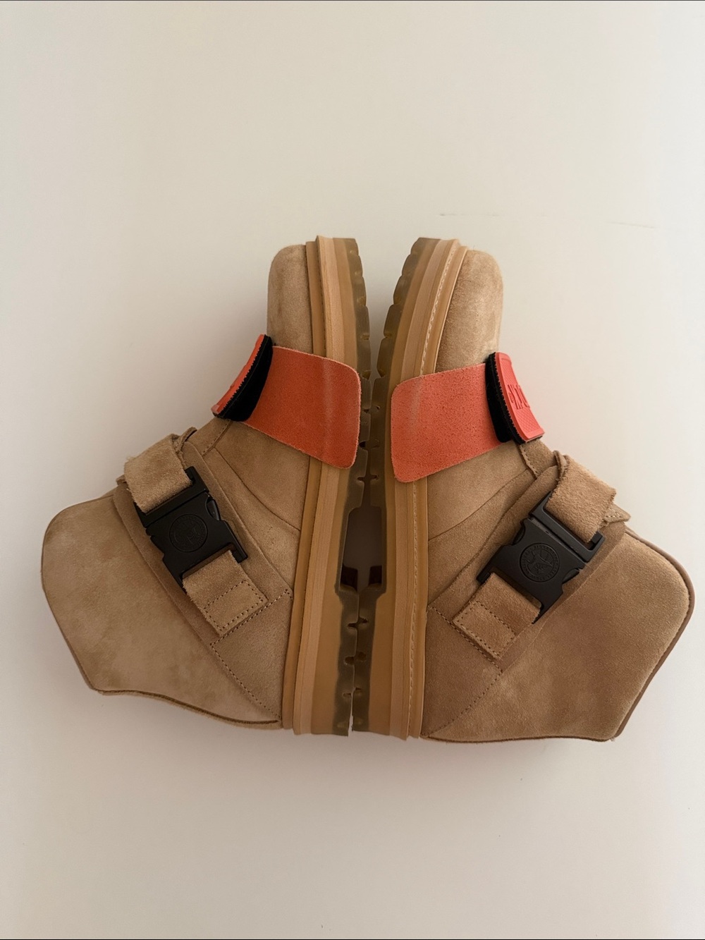 Rick Owen’s X Birkenstock Hancock Rotterhiker Extro Boots Tan/Orange Sz 40 - Picture 4 of 14